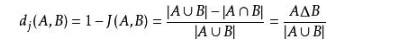 jaccard相似系数（Jaccard similarity coefficient）
