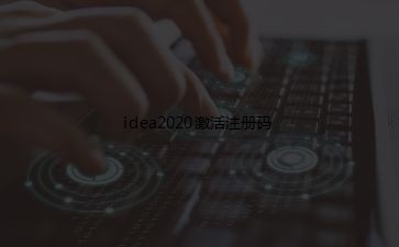 idea2020激活注册码