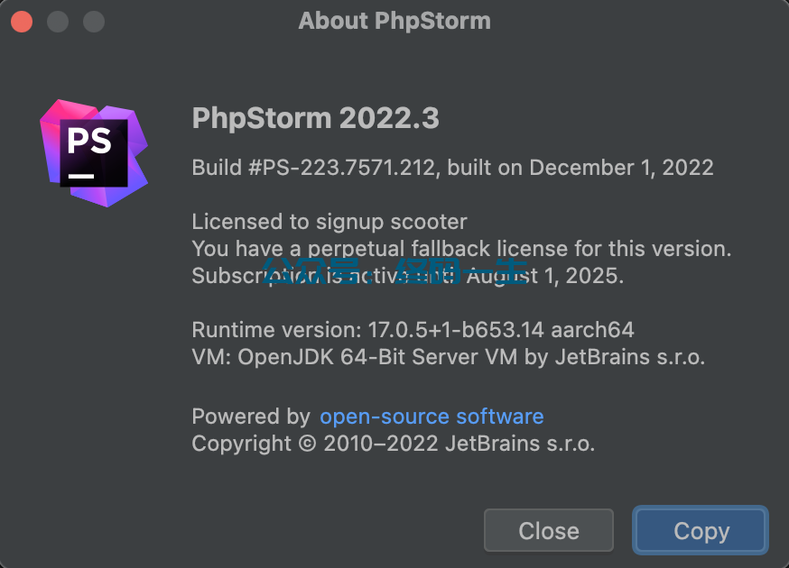 JetBrains激活码(PHPStorm 2022.3 激活成功教程教程 永久有效激活码 注册码 永久激活（亲测可用）)