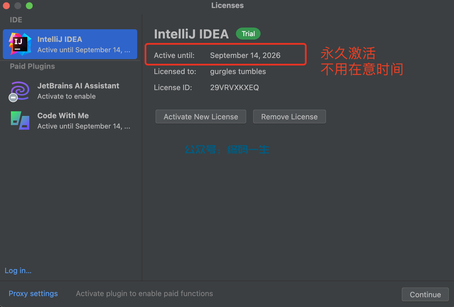 JetBrains激活码(IntelliJ IDEA 2024.1.2 激活码 激活成功教程工具和教程 永久激活成功教程（全家桶激活）)