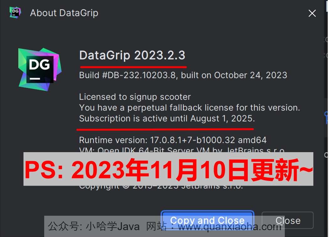 Datagrip 2023.2.3 激活激活成功教程教程