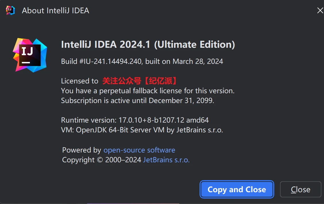 JetBrains激活码(IntelliJ IDEA 2024.1最新版免费激活激活成功教程安装教程（附激活码）-永久有效，持续更新)