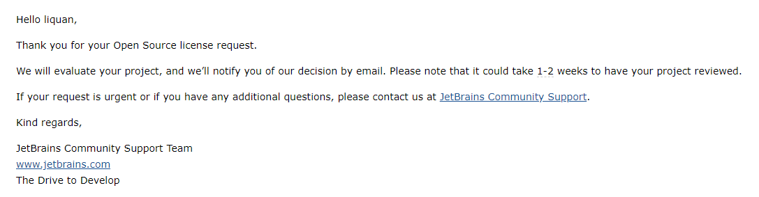 JetBrains激活码(通过开源项目免费申请 IntelliJ IDEA license（激活码）)
