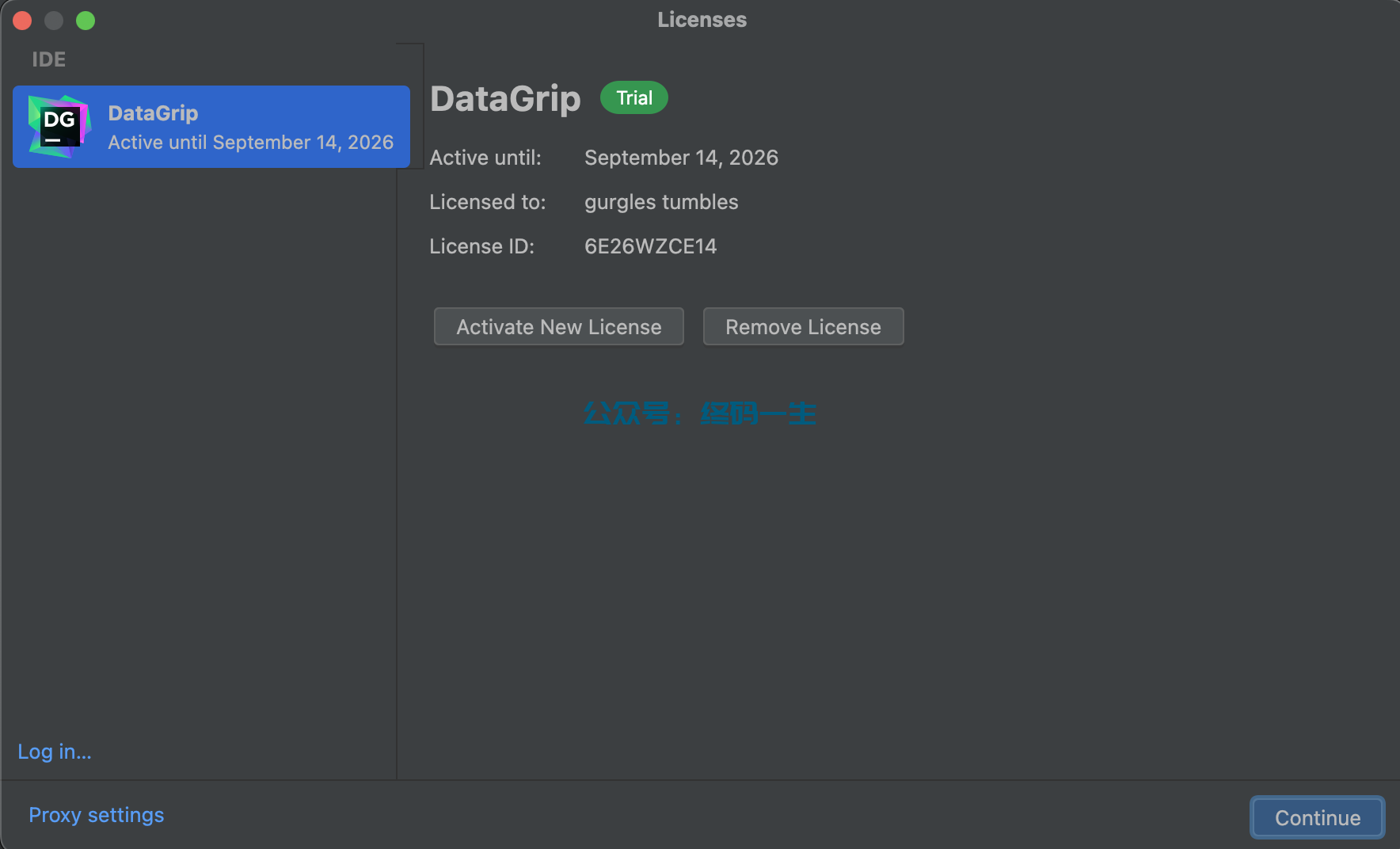 JetBrains激活码(DataGrip 2024.1.4 最新激活码 永久激活教程 激活成功教程工具 （全家桶 亲测）)