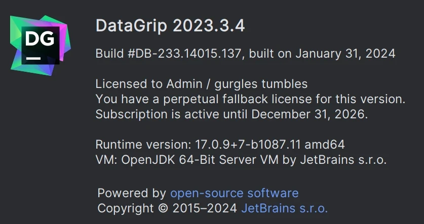 JetBrains激活码(DataGrip2024最新版激活激活成功教程教程，亲测有效（附激活工具+激活码)-持续更新永久维护)