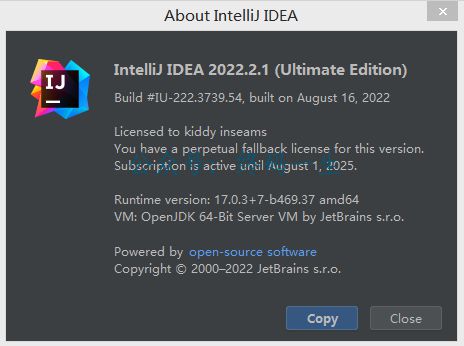 JetBrains激活码(IntelliJ IDEA 2022 永久激活教程 激活成功教程教程 专属激活码 亲测可用)