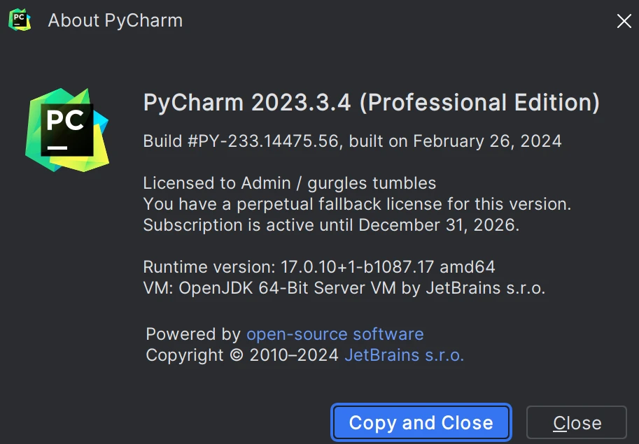 JetBrains激活码(PyCharm 2023.3.4最新版免费激活激活成功教程安装教程（附激活工具+激活码）-持续更新)