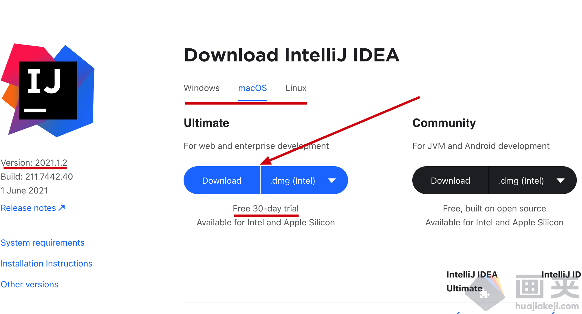  IntelliJ IDEA 2021.1.2下载