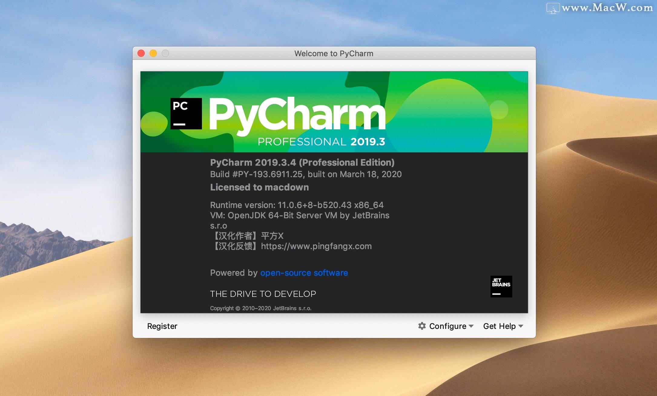 JetBrains激活码(JetBrains pycharm pro 2019 for mac(Python编辑开发))