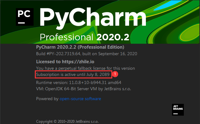 JetBrains激活码(pycharm激活码免费分享适用最新pycharm2020.2.3永久激活)