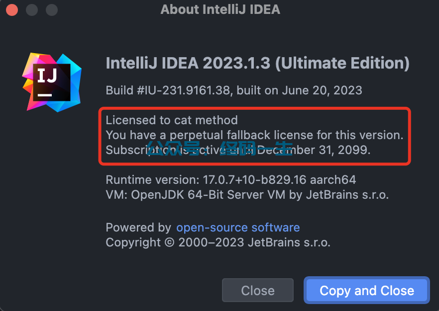 JetBrains激活码(IntelliJ IDEA 2023.2 最新激活成功教程教程 激活2099 完美激活成功教程 附带工具下载)