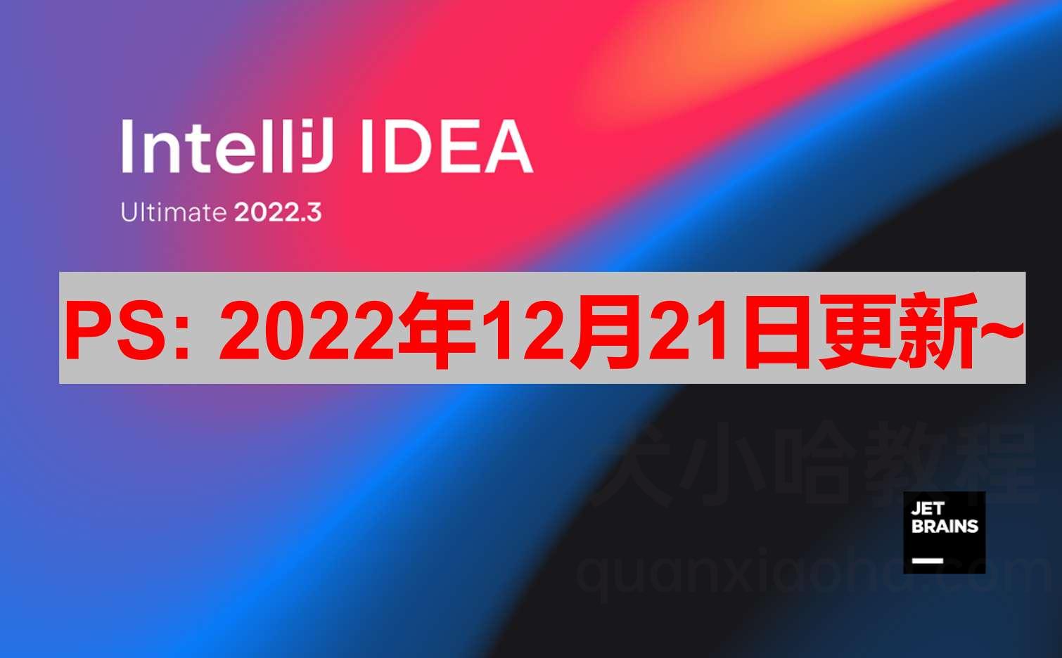 IDEA 2022.3.1 激活成功教程激活教程