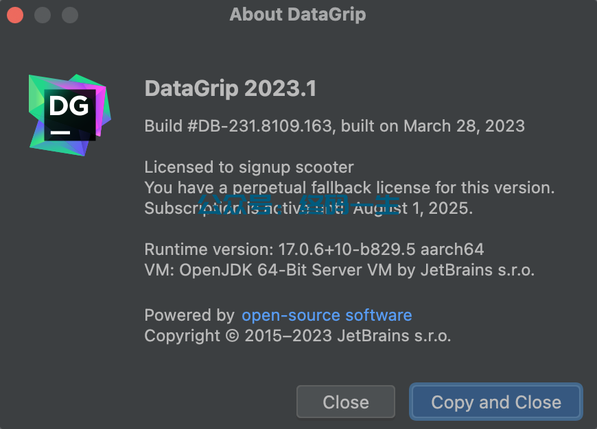 JetBrains激活码(DataGrip 2023.1 永久激活教程 最新激活成功教程教程 激活成功教程工具下载 （亲测）)