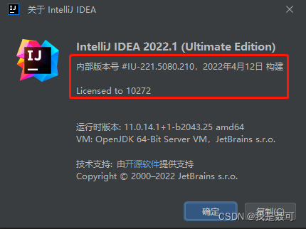 IntelliJ IDEA 2022.1永久激活成功教程激活教程（最新版，亲测可用）