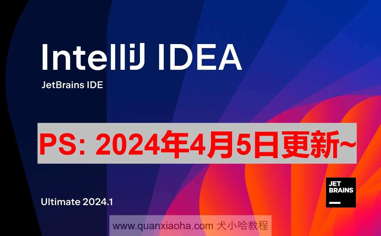 IDEA 2024.1 激活成功教程激活教程
