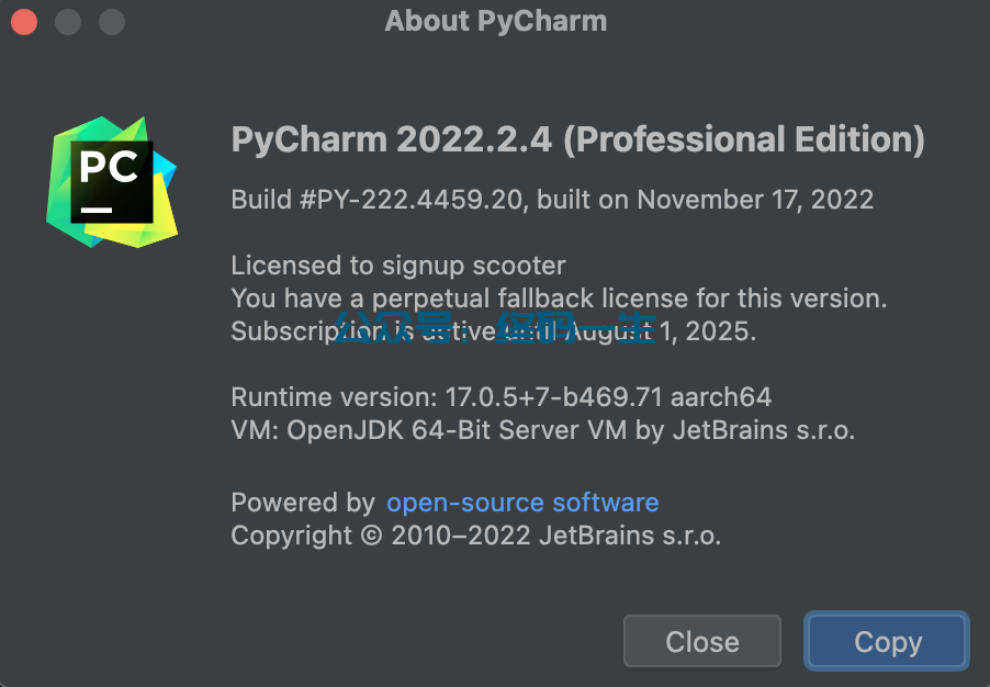 JetBrains激活码(Pycharm2022.2.4激活码注册码 激活成功教程工具 永久激活教程（最新教程）)