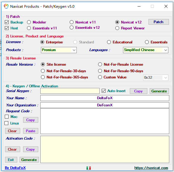 Navicat Premium 12.1.23激活(navicat percium12注解机激活成功教程)