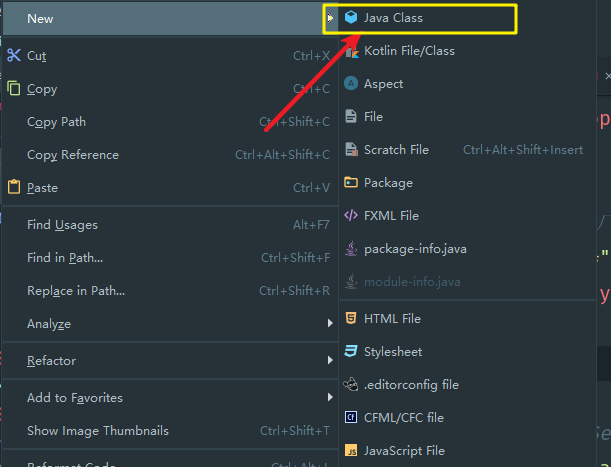 idea右键new 没有class
