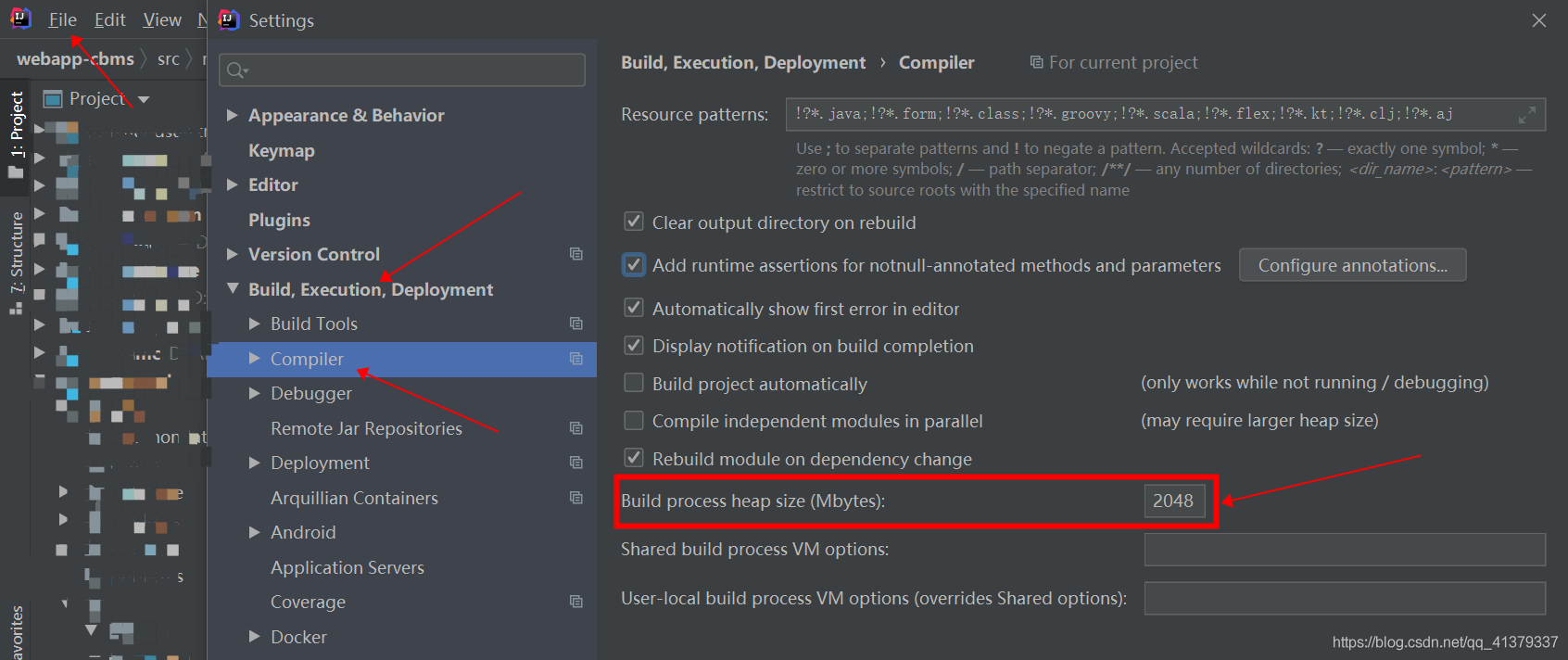 idea编译java heap space