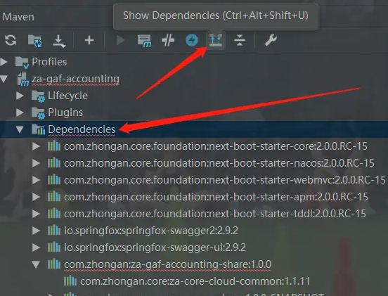 idea依赖树怎么看