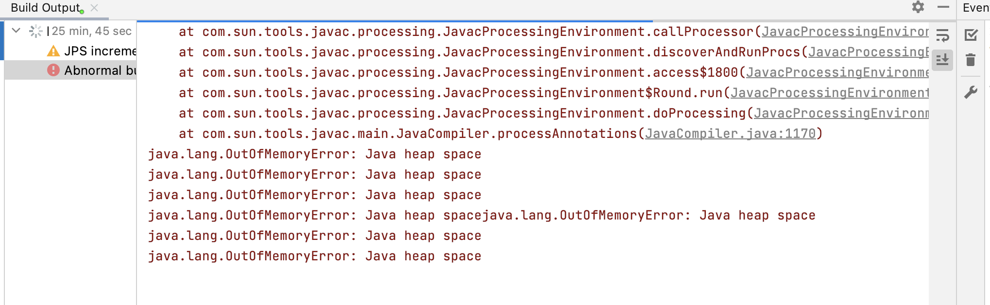 idea卡在parsing java