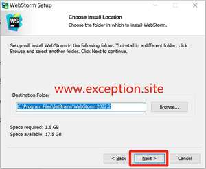 Webstorm 2024.1.2 安装第一步